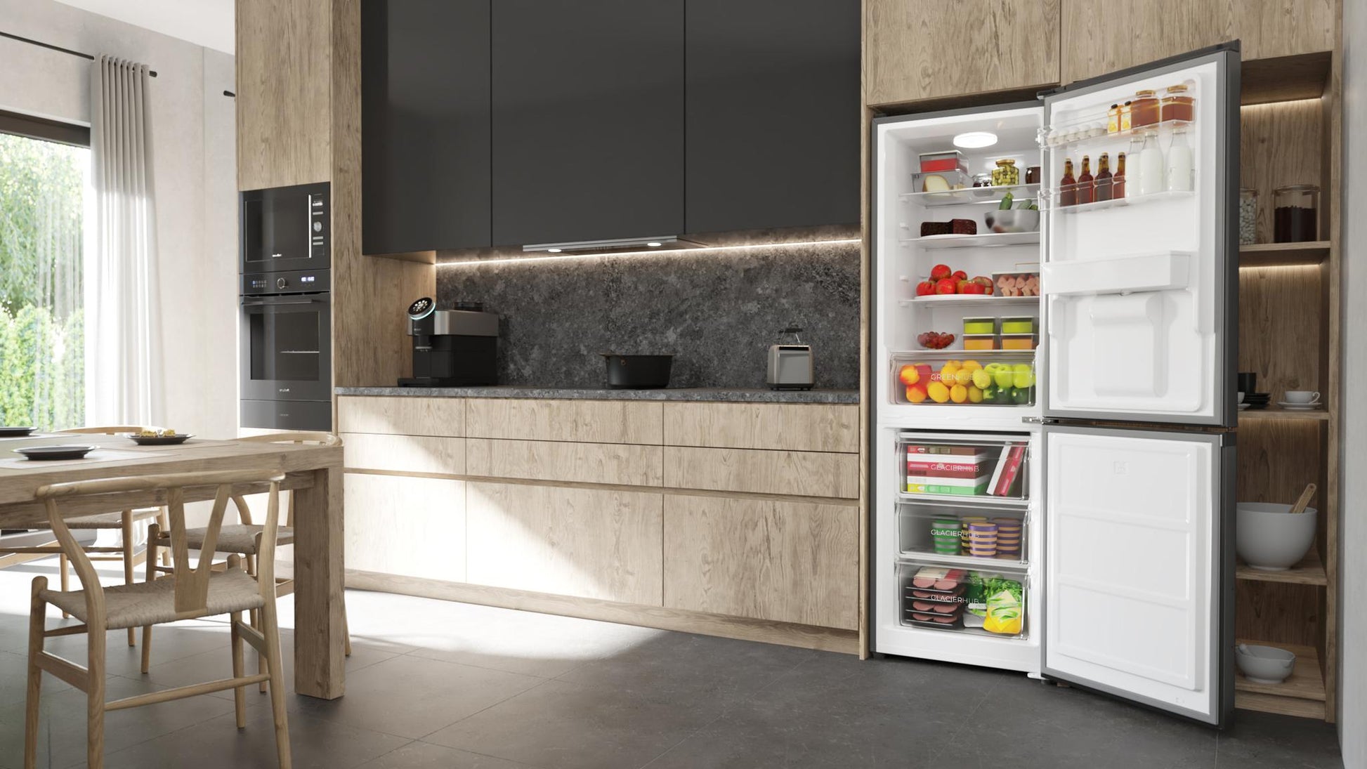 Cecotec Bolero CoolMarket Combi 296 DF WD Dark Frigorífico Combi