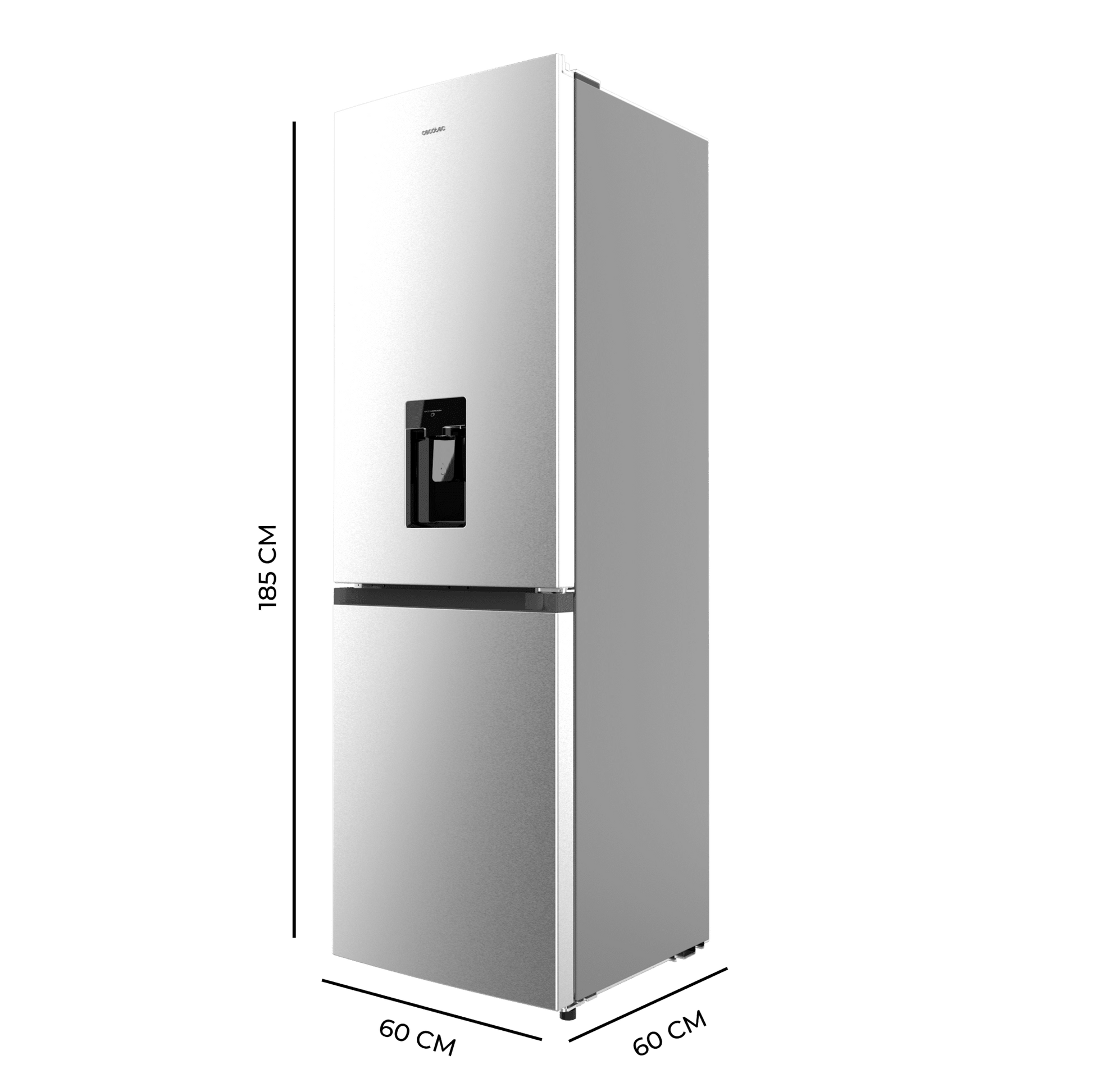 Cecotec Bolero CoolMarket 296 DF WD Inox Frigorífico Combi