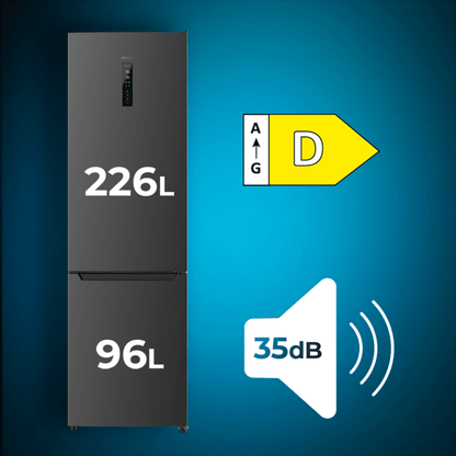 Cecotec Bolero CoolMarket Combi 322 Dark D Frigorífico