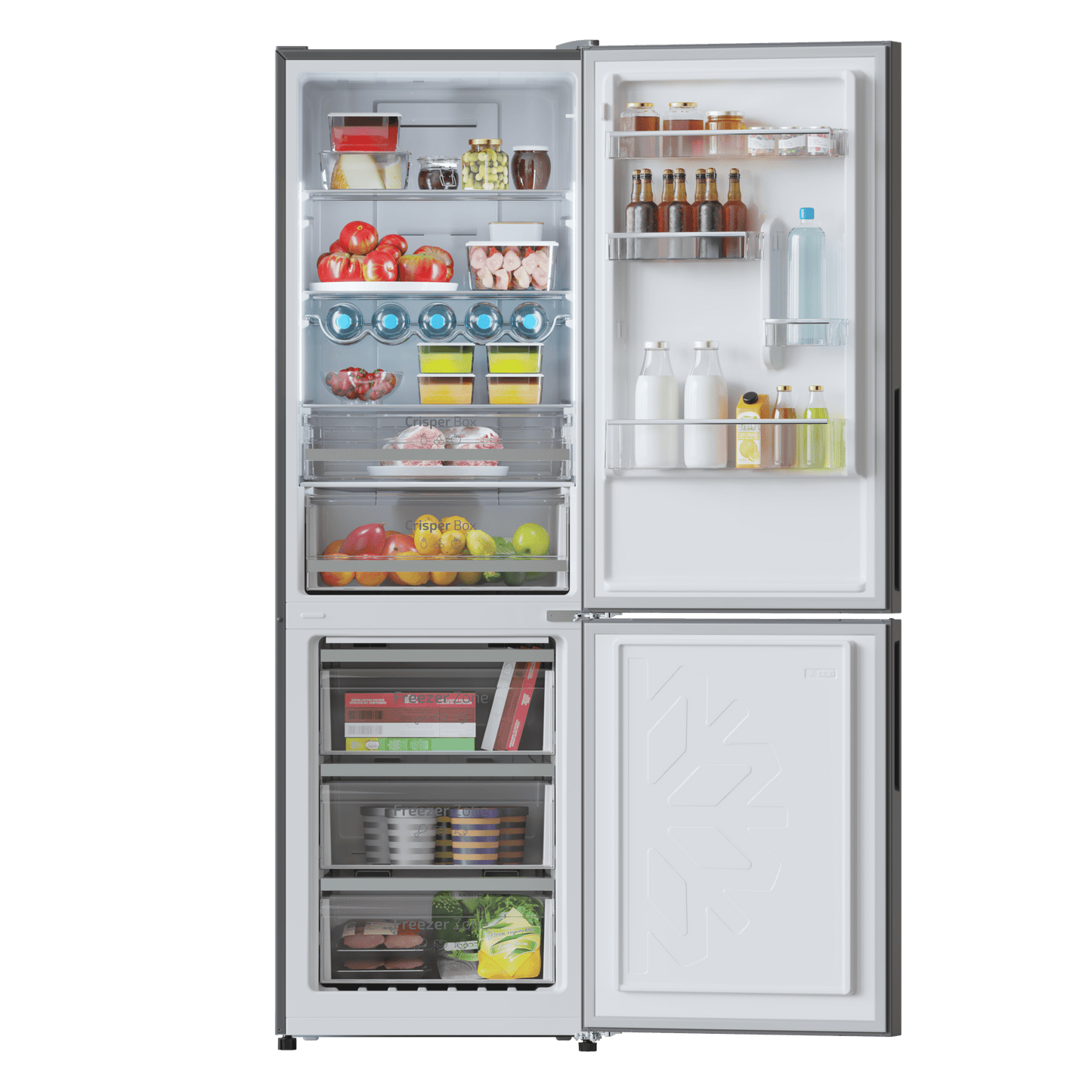 Cecotec Bolero CoolMarket Combi 322 Frigorífico Combi Gris