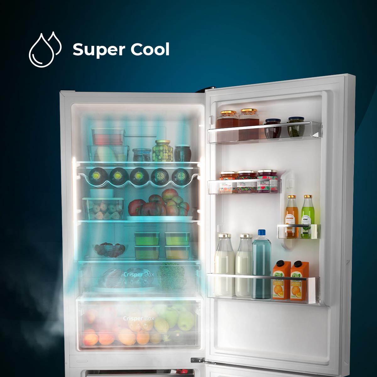 Cecotec Bolero CoolMarket Combi 322 Glass White D Frigorífico