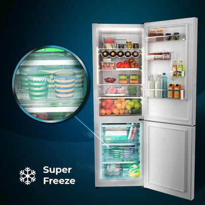 Cecotec Bolero CoolMarket Combi 322 Glass White D Frigorífico
