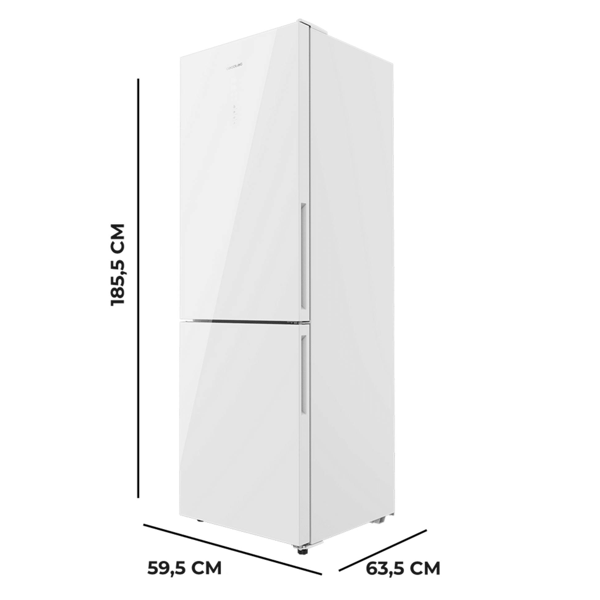Cecotec Bolero CoolMarket Combi 322 Glass White D Frigorífico