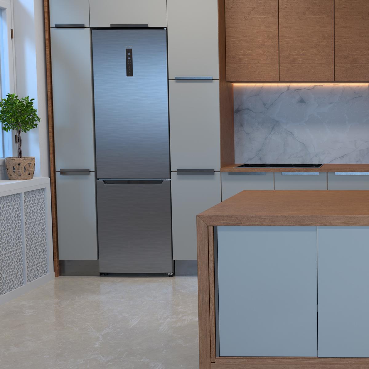 Cecotec Bolero CoolMarket Frigorífico Combi Inox 322 L