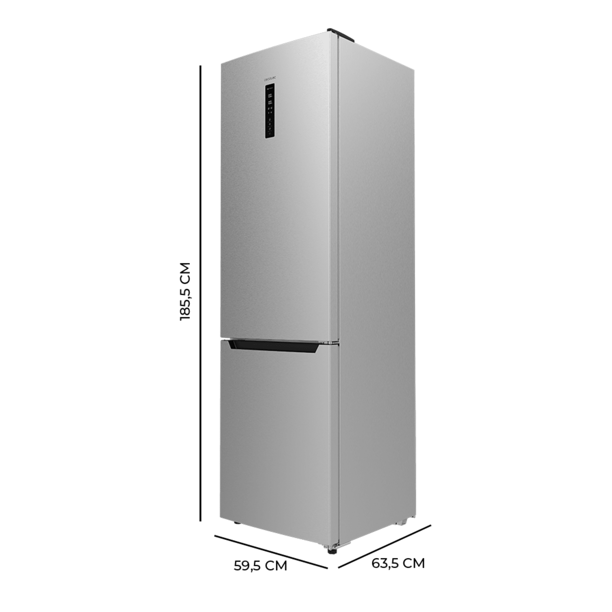 Cecotec Bolero CoolMarket Frigorífico Combi Inox 322 L
