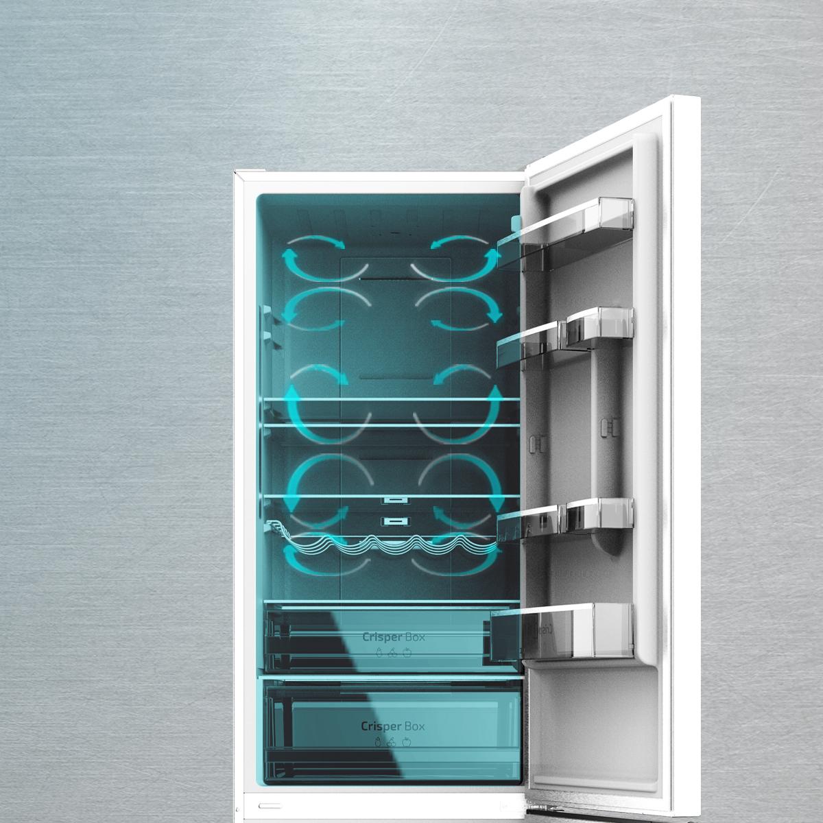 Cecotec Bolero CoolMarket Frigorífico Combi Inox 322 L