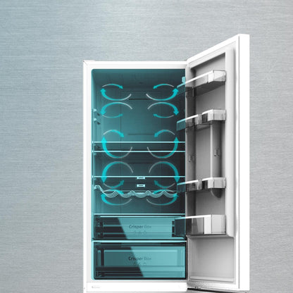 Cecotec Bolero CoolMarket Frigorífico Combi Inox 322 L