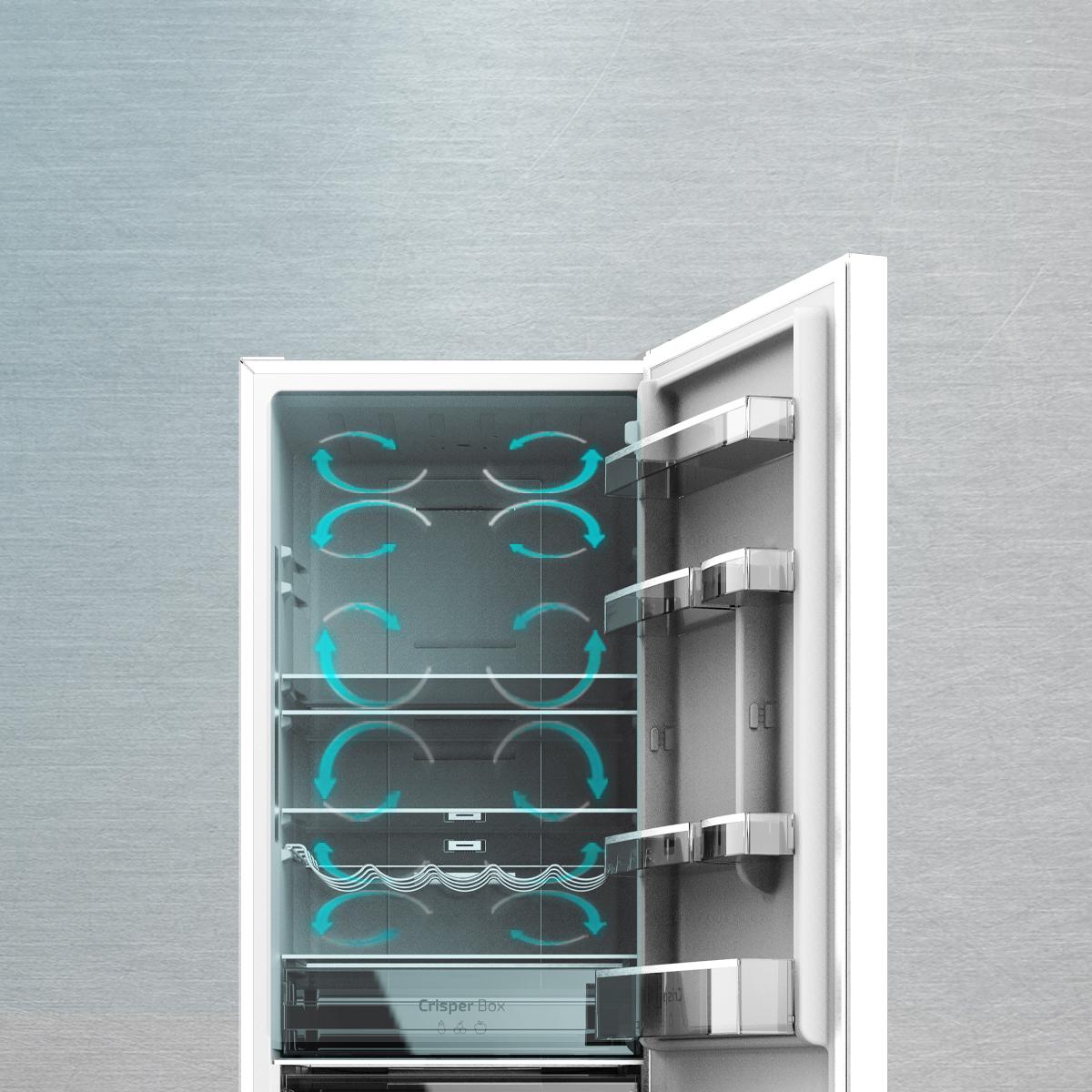 Cecotec Bolero CoolMarket Combi 322 WD Inox D Refrigerador 322L