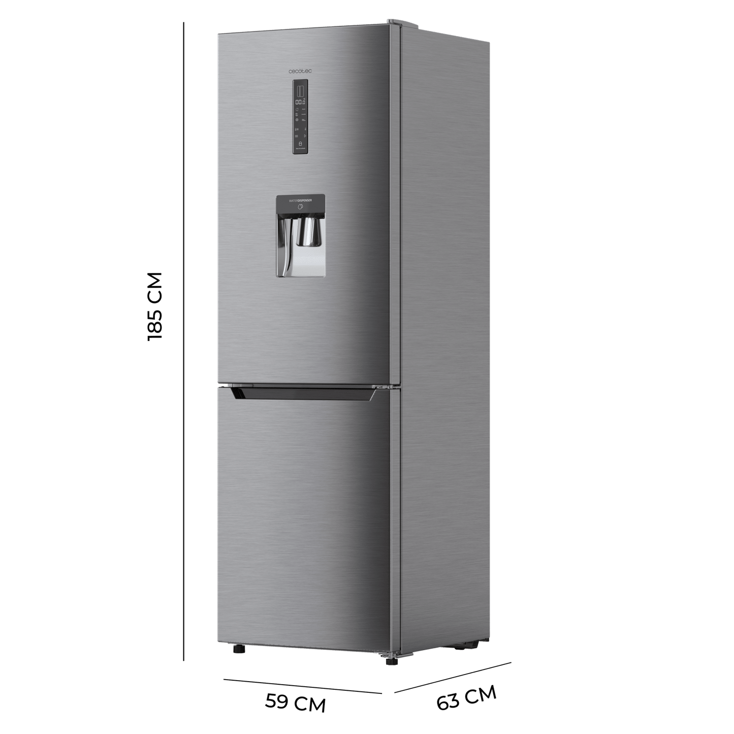 Cecotec Bolero CoolMarket 322 WD Inox Frigorífico Combi