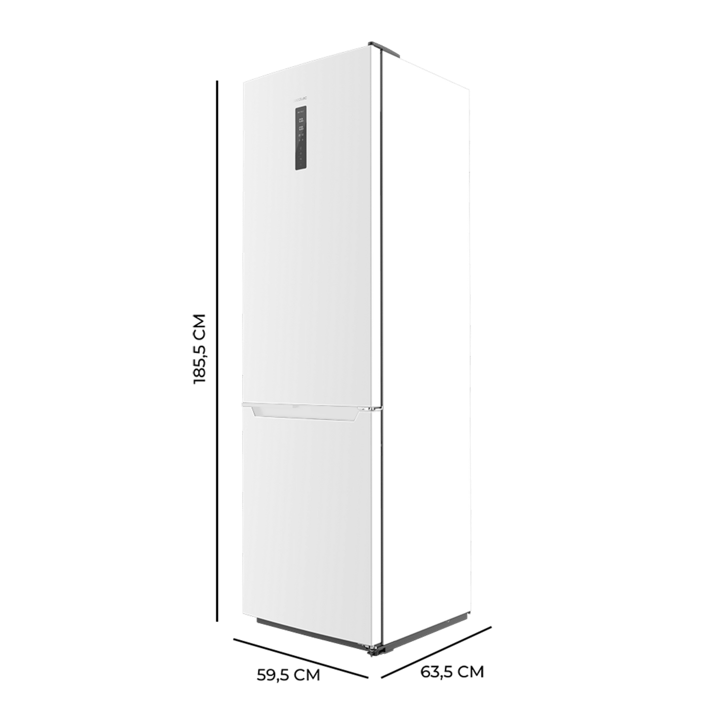 Cecotec Bolero CoolMarket Combi 322 White D Refrigerador