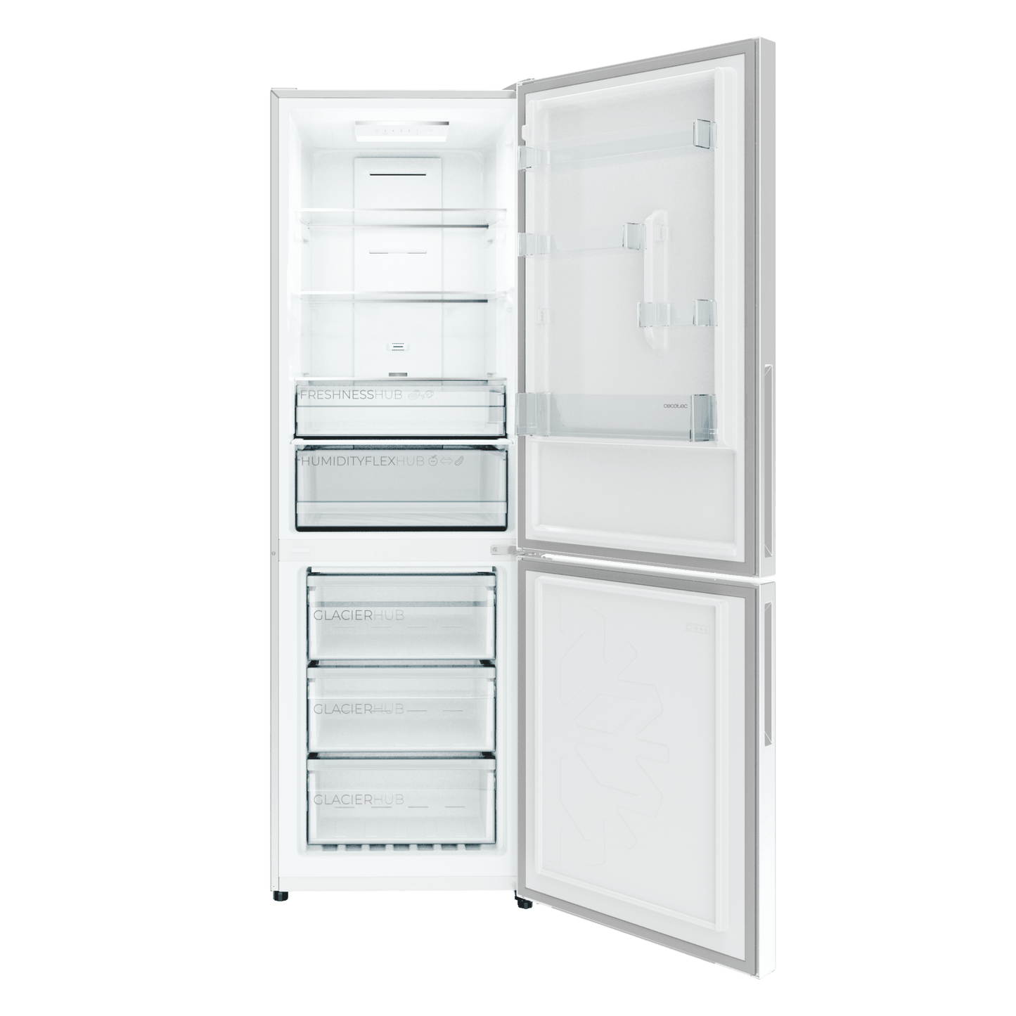 Cecotec CoolMarket 322 Frigorífico Combi Clase E Blanco