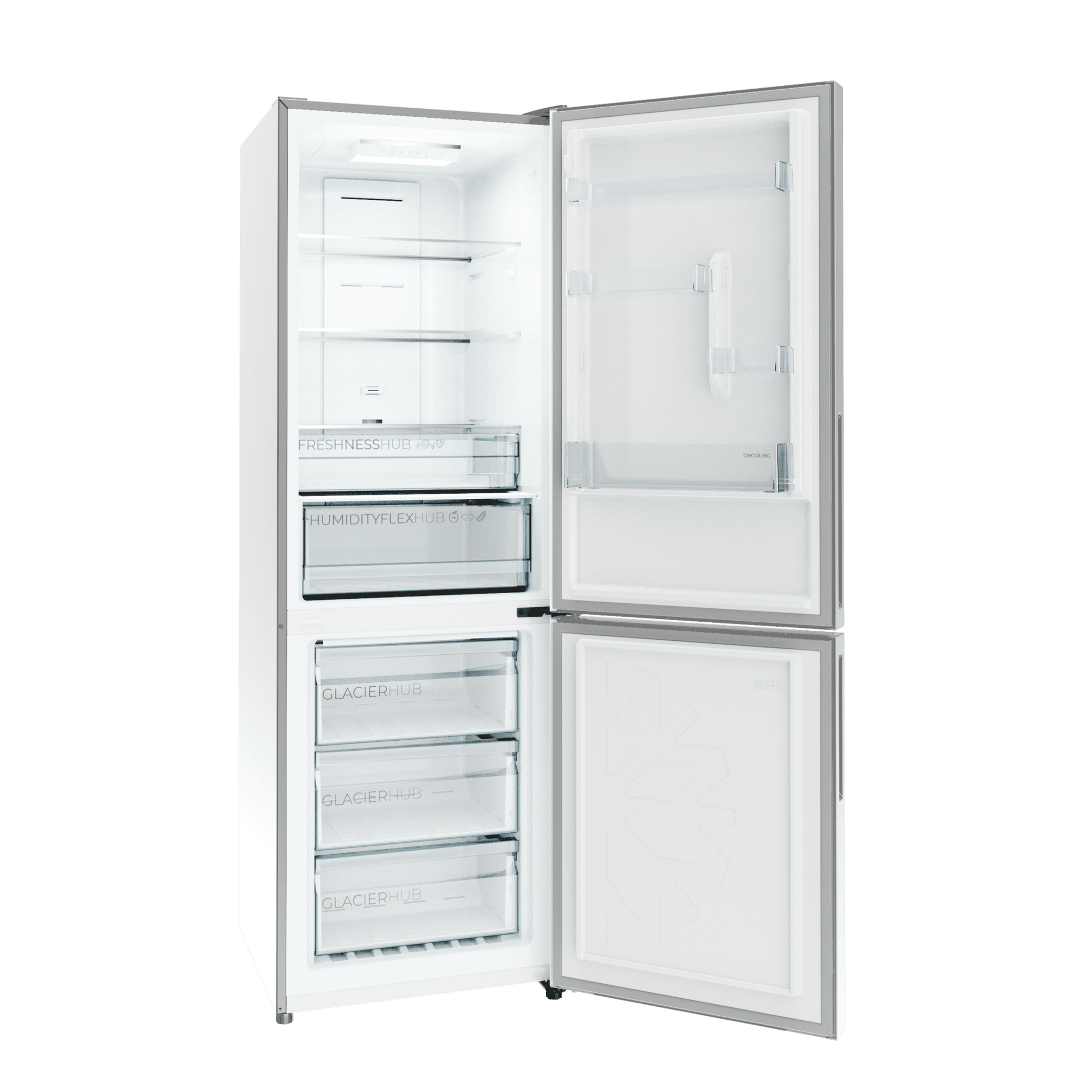 Cecotec CoolMarket 322 Frigorífico Combi Clase E Blanco