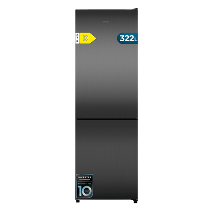 Cecotec Bolero CoolMarket 322i Frigorífico Combi Acero Inox Oscuro 322L