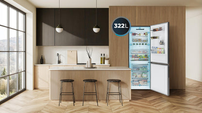 Cecotec Bolero CoolMarket 322i Frigorífico Combi Acero Inox Oscuro 322L