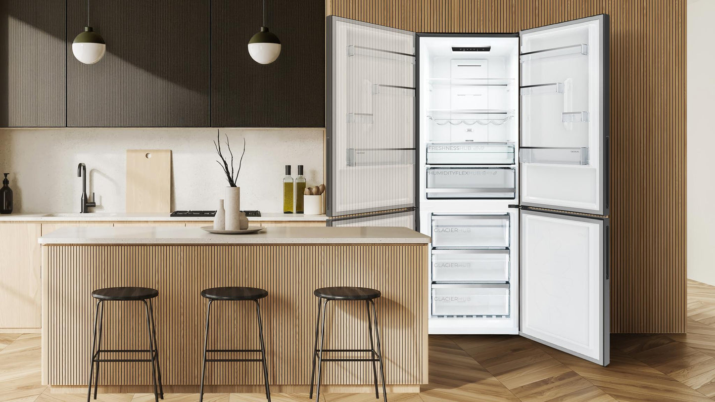 Cecotec Bolero CoolMarket 322i Frigorífico Combi Acero Inox Oscuro 322L
