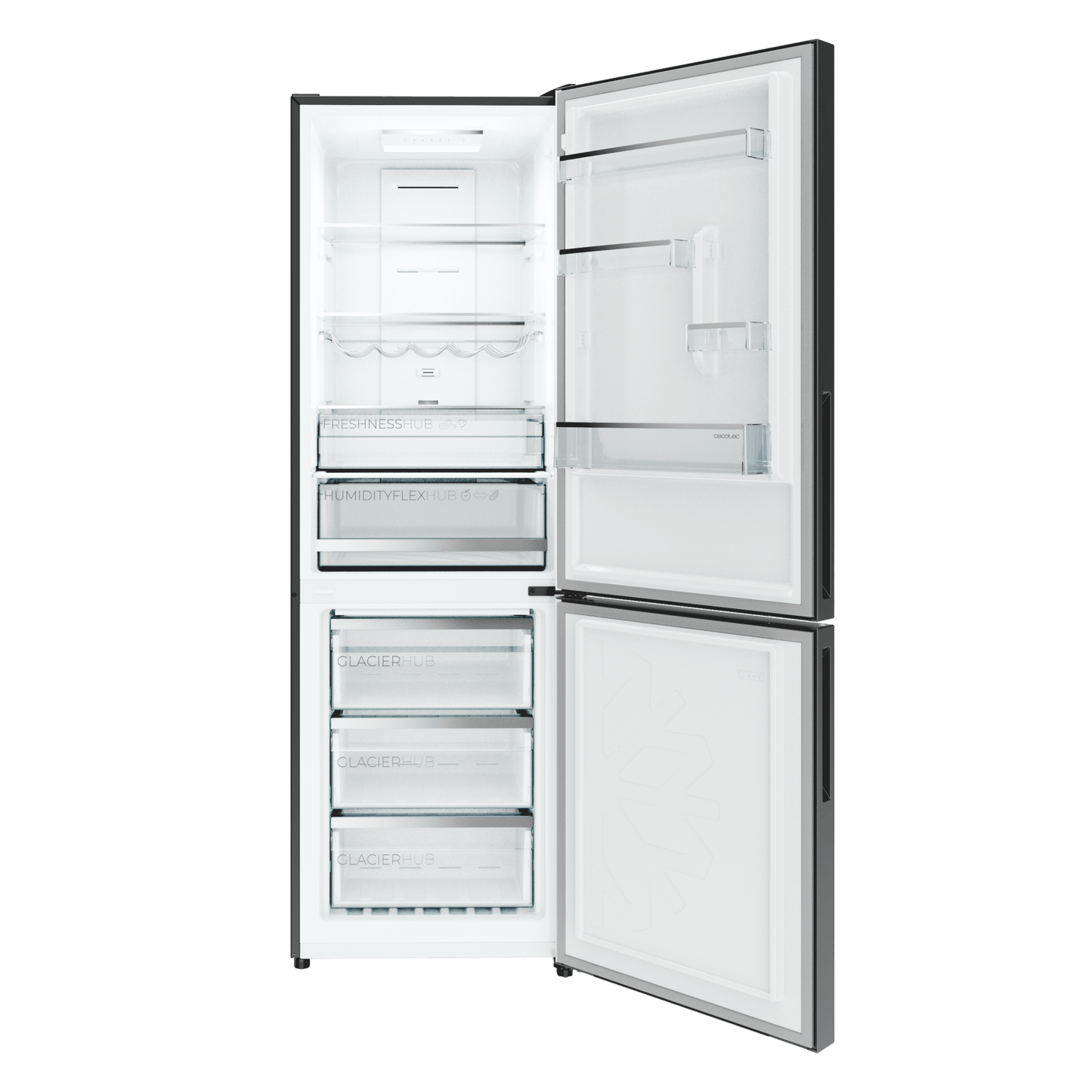 Cecotec Bolero CoolMarket 322i Frigorífico Combi Acero Inox Oscuro 322L
