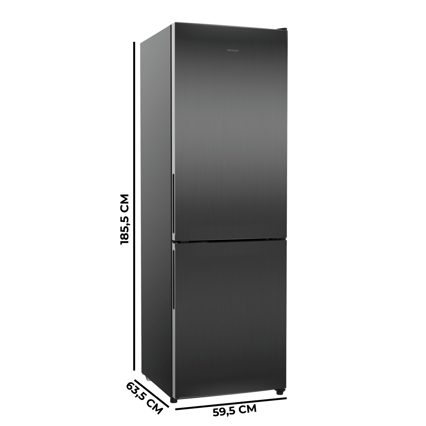 Cecotec Bolero CoolMarket 322i Frigorífico Combi Acero Inox Oscuro 322L