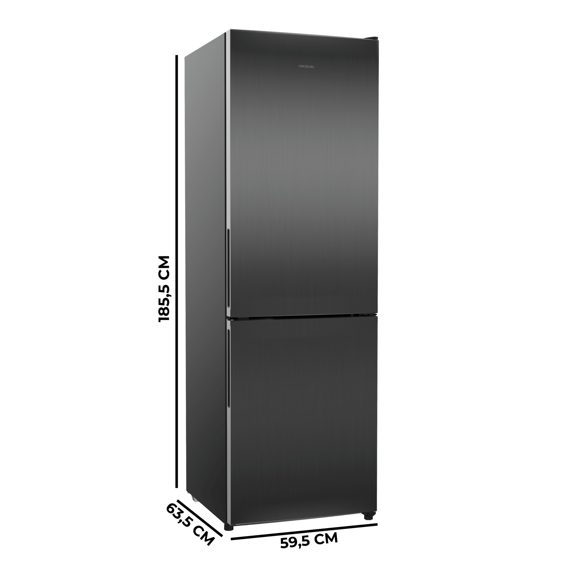 Cecotec Bolero CoolMarket 322i Frigorífico Combi Acero Inox Oscuro 322L