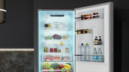Cecotec CoolMarket 322i Frigorífico Combi Gris 322L