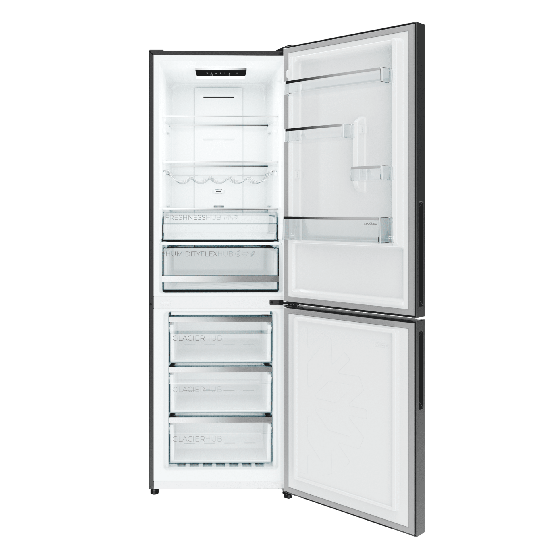 Cecotec Bolero CoolMarket Combi 322i Frigorífico Combi Acabado Inox