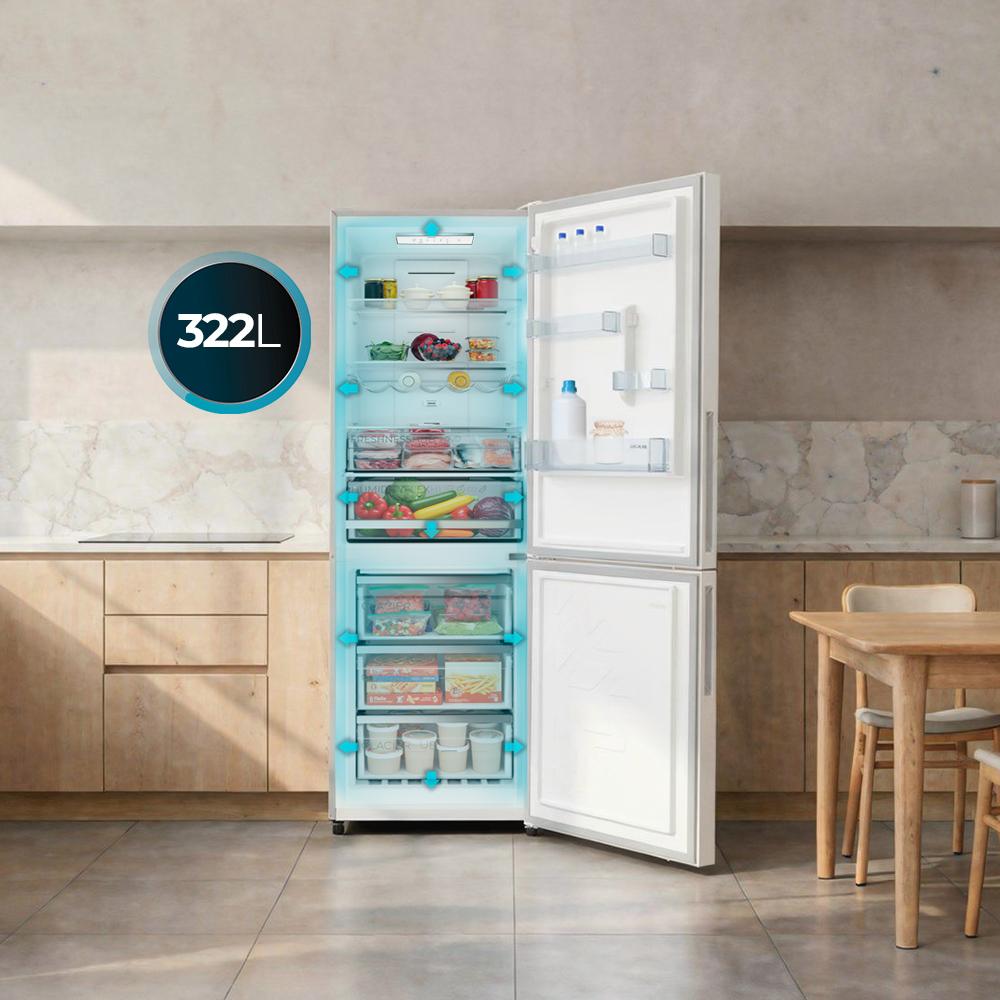 Cecotec Bolero CoolMarket 322i Refrigerador Combi Blanco de Cocina