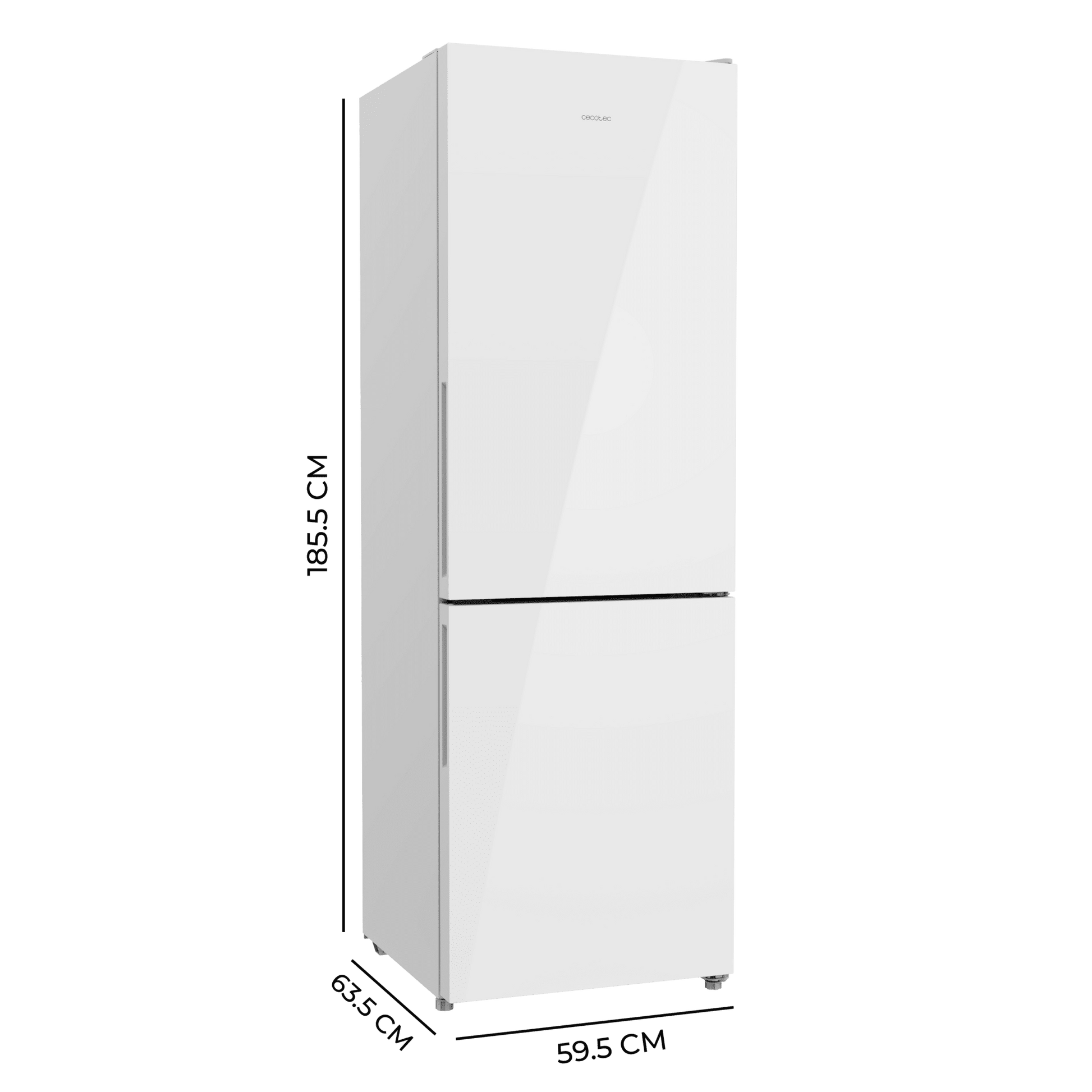 Cecotec CoolMarket 322i Frigorífico Combi Cristal Blanco 322L