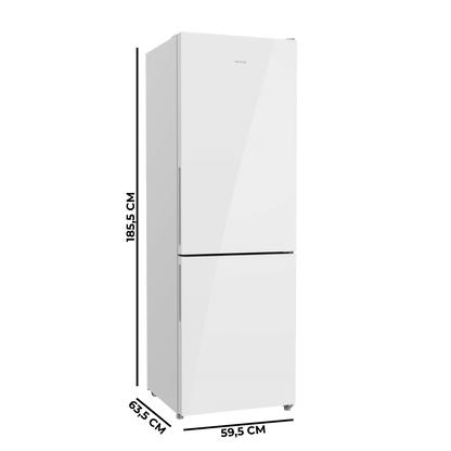 Cecotec Bolero CoolMarket Combi 322i White Glass E Frigorífico Combi