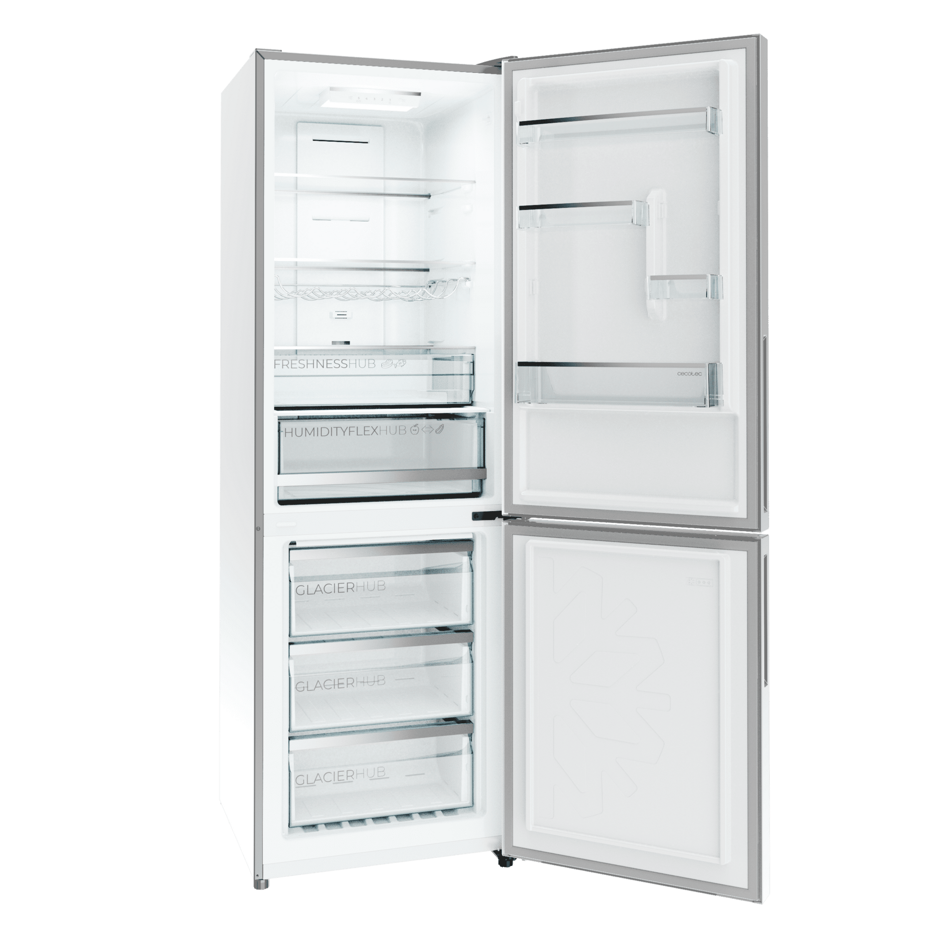 Cecotec Bolero CoolMarket Combi 322i White Glass E Frigorífico Combi