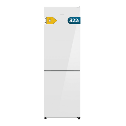 Cecotec Bolero CoolMarket Combi 322i White Glass E Frigorífico Combi