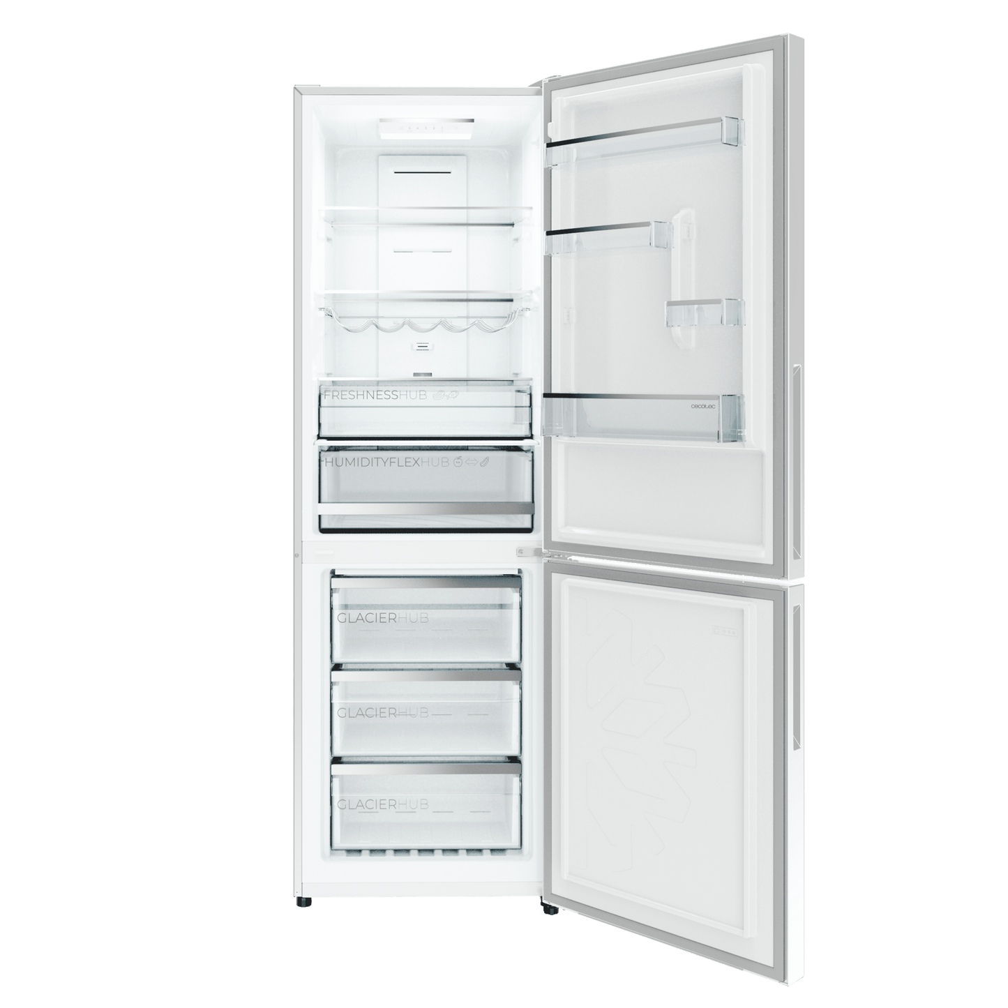 Cecotec Bolero CoolMarket Combi 322i White Glass E Frigorífico Combi