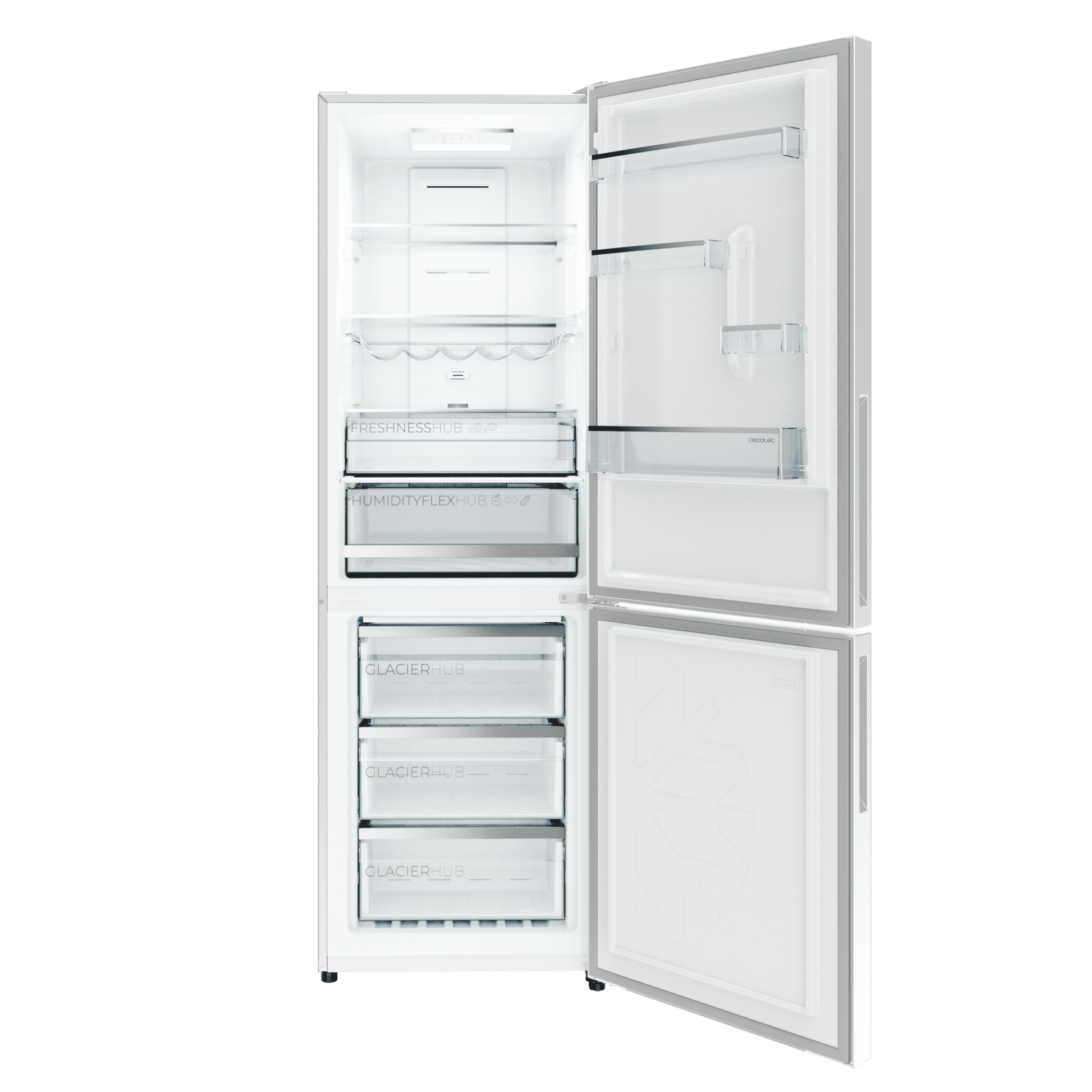 Cecotec Bolero CoolMarket Combi 322i White Glass E Frigorífico Combi
