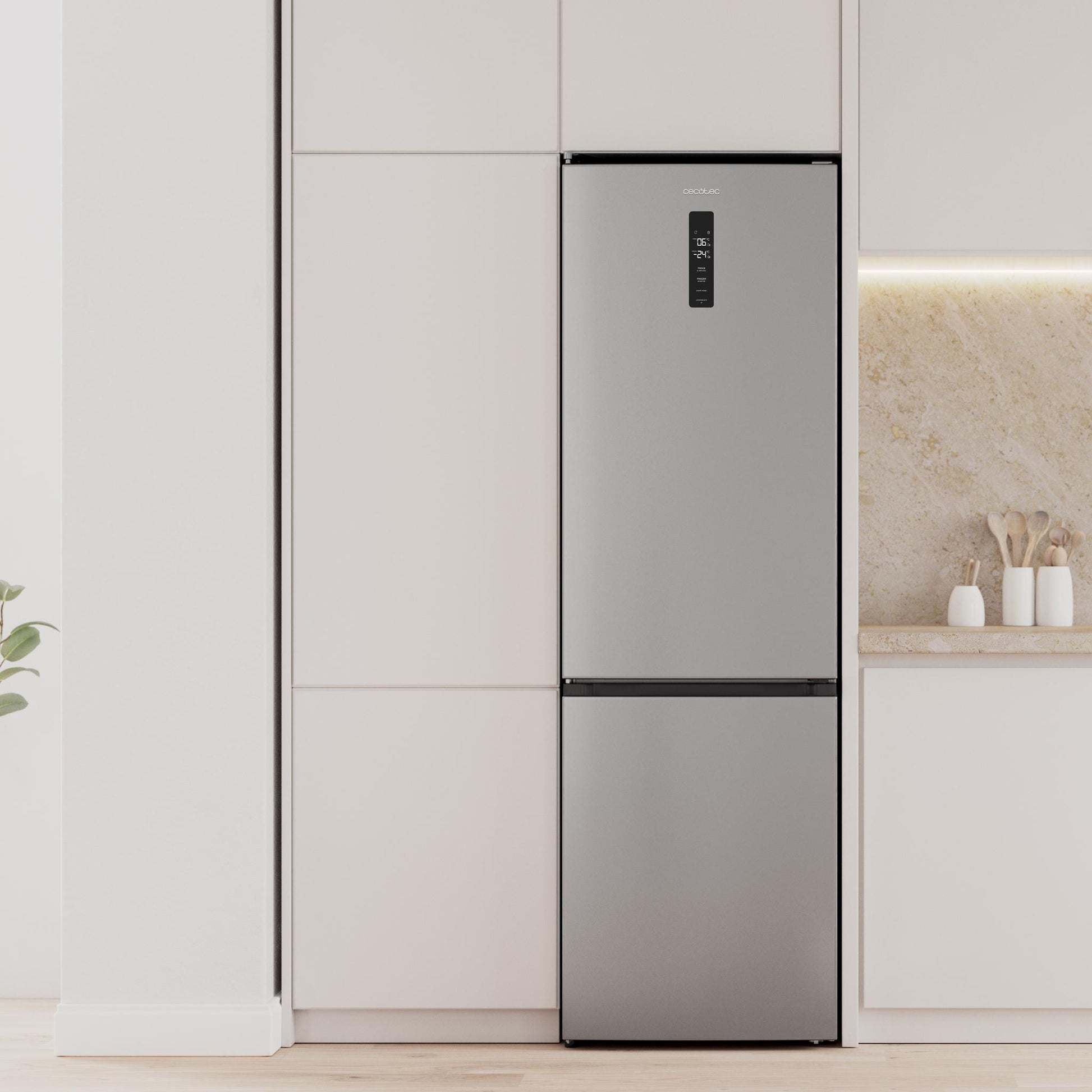 Cecotec Bolero CoolMarket Combi 335 Inox E Frigorífico