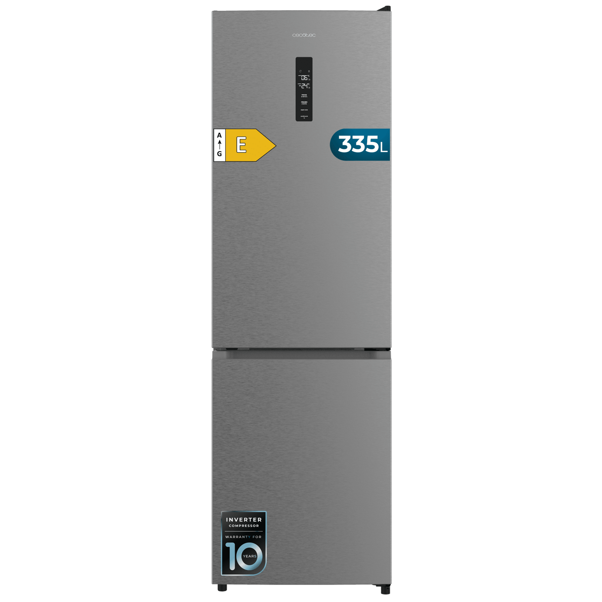 Cecotec Bolero CoolMarket Combi 335 Inox E Frigorífico