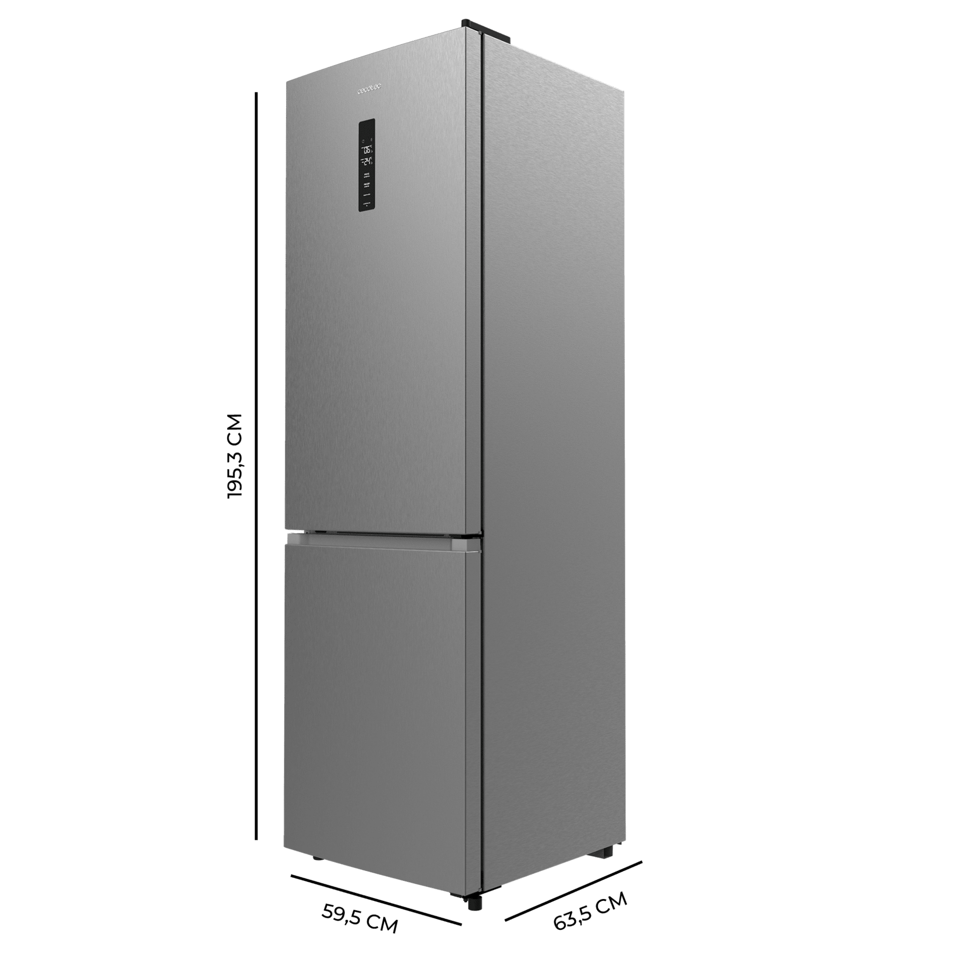 Cecotec Bolero CoolMarket Combi 335 Inox E Frigorífico