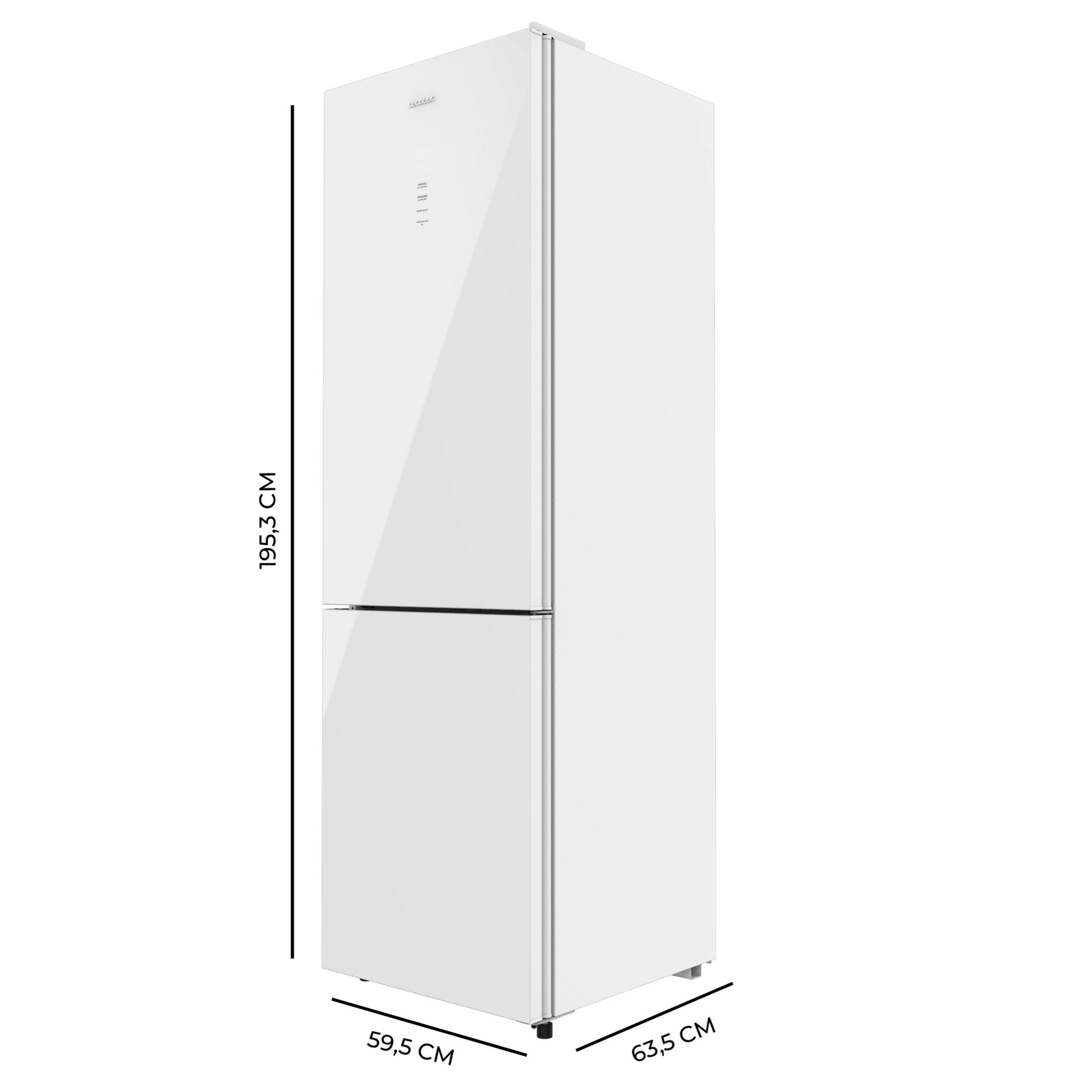 Bolero CoolMarket Combi 335 White Glass E