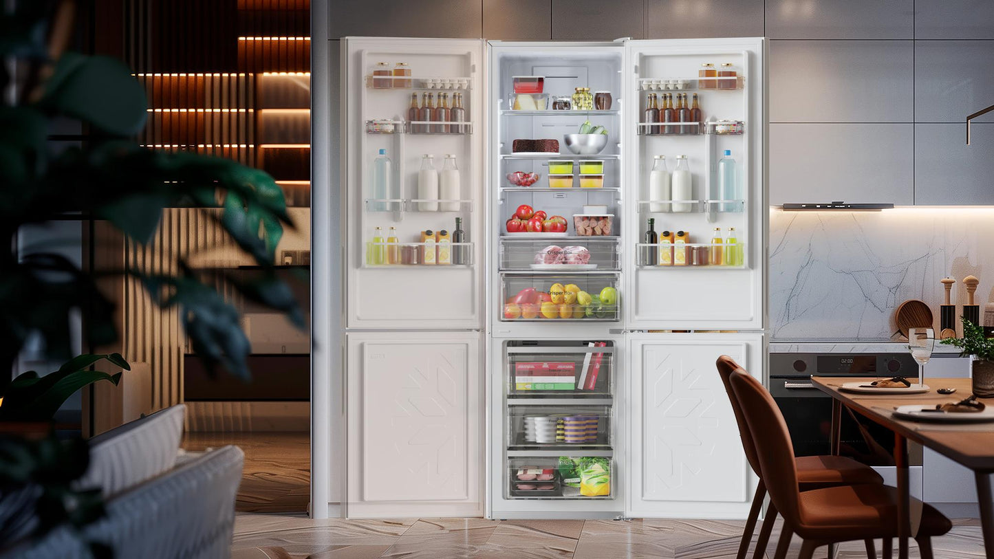 Cecotec CoolMarket Combi 356 Frigorífico Glass Grey D 356L