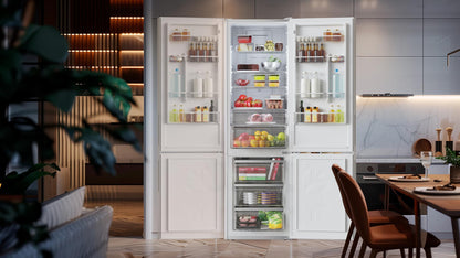 Cecotec CoolMarket Combi 356 Frigorífico Glass Grey D 356L
