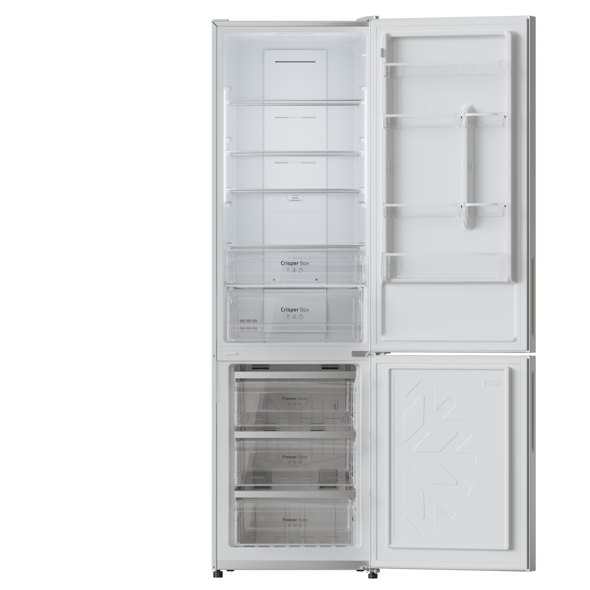 Cecotec CoolMarket Combi 356 Frigorífico Glass Grey D 356L