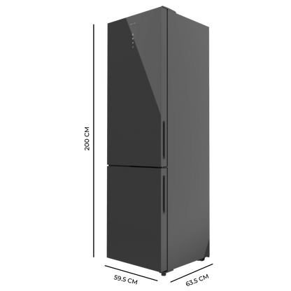 Cecotec Bolero CoolMarket Combi 356 Grey Glass Frigorífico