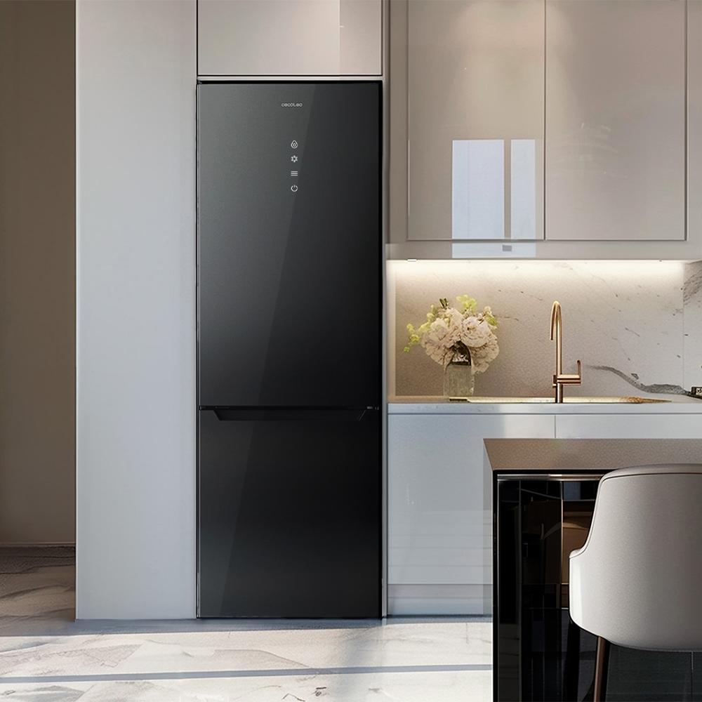 Cecotec Bolero CoolMarket Combi 356 Grey Glass Frigorífico