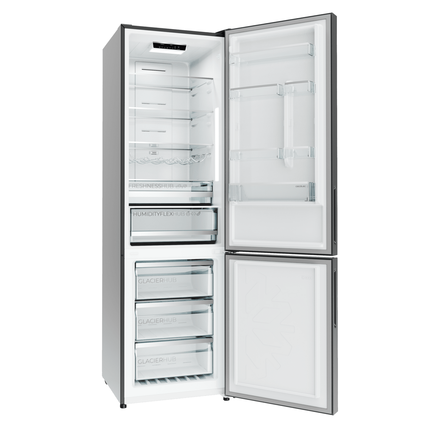 Cecotec Bolero CoolMarket Combi 356i Frigorífico Combi No Frost Negro