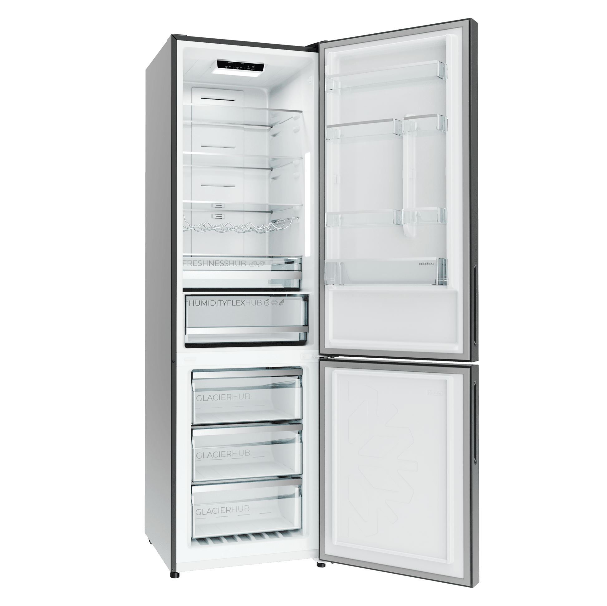 Cecotec Bolero CoolMarket Combi 356i Frigorífico Combi No Frost Negro