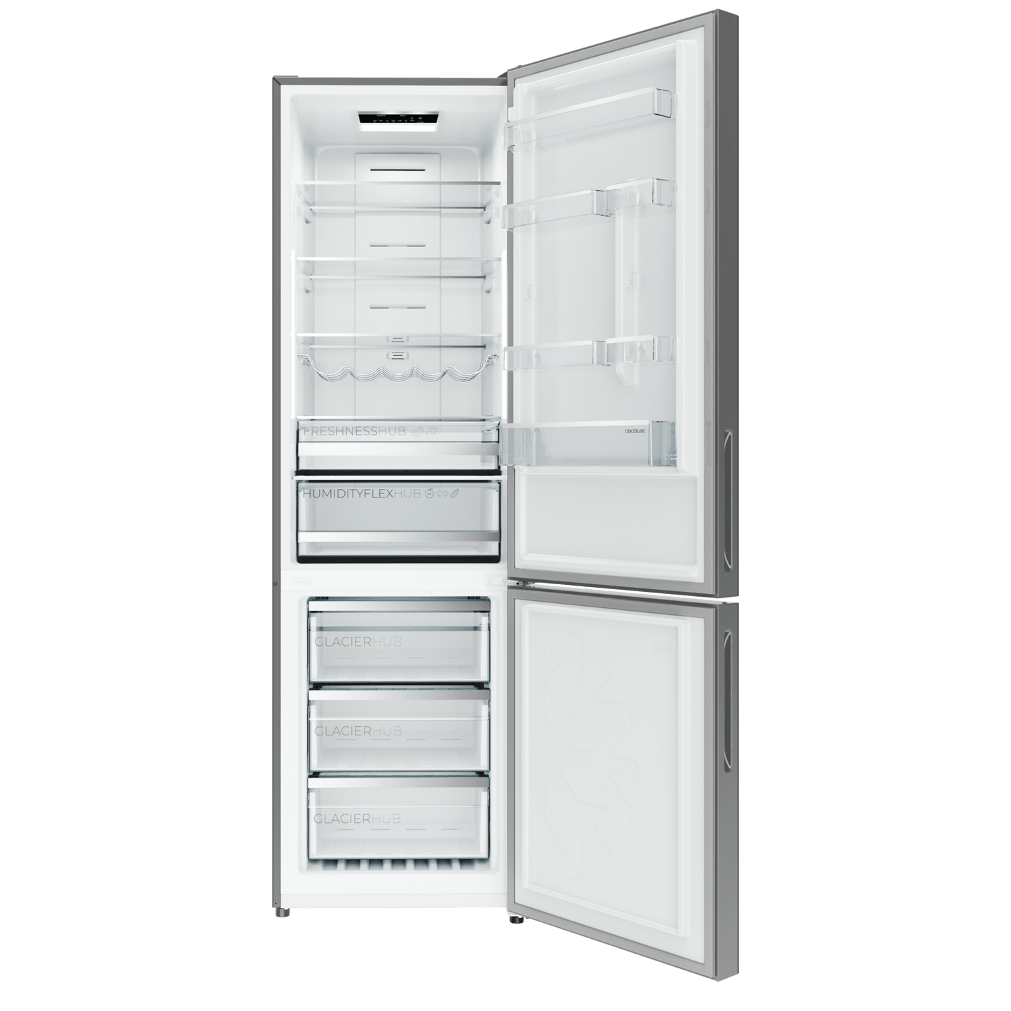 Cecotec Bolero CoolMarket Combi 356i Frigorífico Combi No Frost Negro