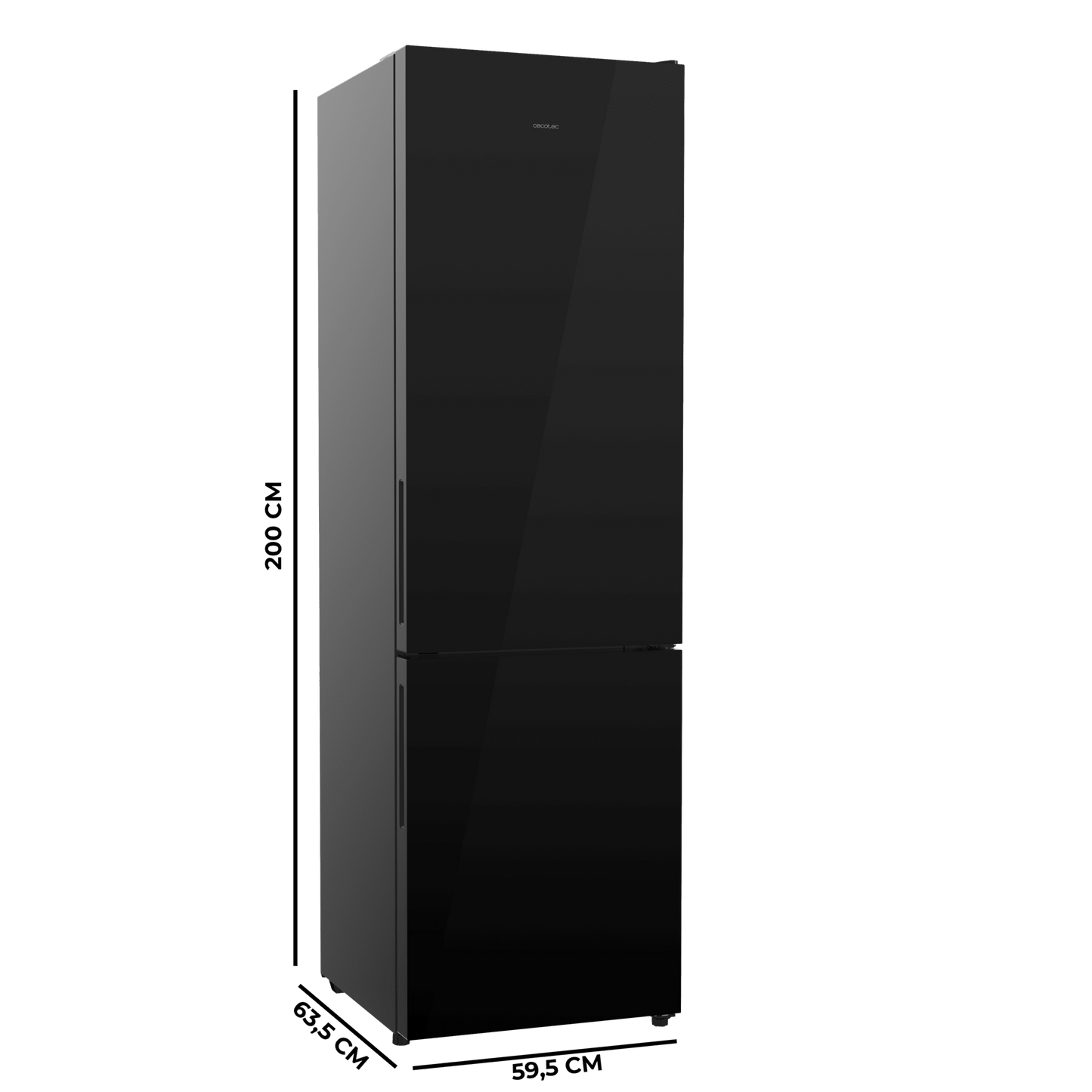 Cecotec Bolero CoolMarket Combi 356i Frigorífico Combi No Frost Negro