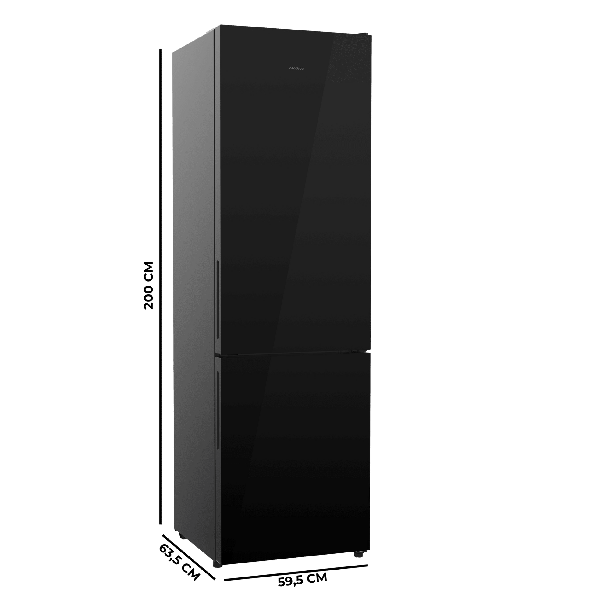 Cecotec Bolero CoolMarket Combi 356i Frigorífico Combi No Frost Negro