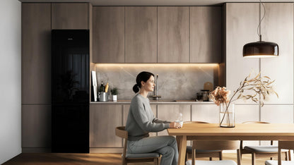 Cecotec Bolero CoolMarket Combi 356i Frigorífico Combi Black Glass