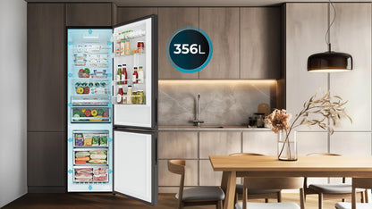 Cecotec Bolero CoolMarket Combi 356i Frigorífico Combi Black Glass