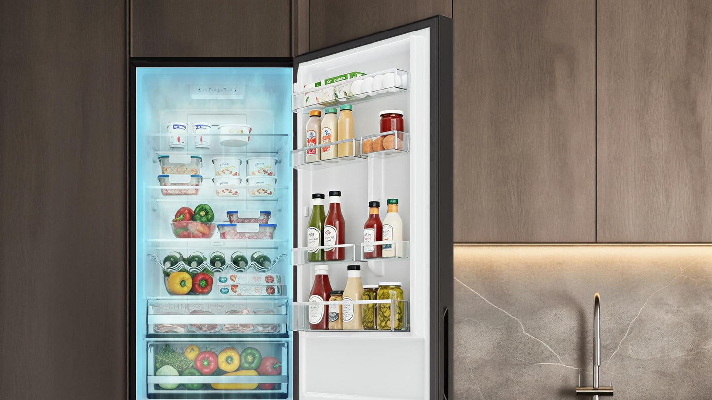 Cecotec Bolero CoolMarket Combi 356i Frigorífico Combi Black Glass