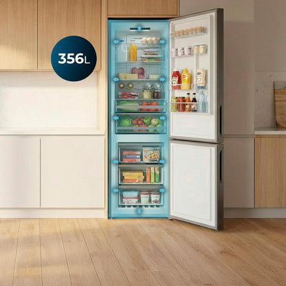 Cecotec Bolero CoolMarket Combi 356i Frigorífico 356L Dark D