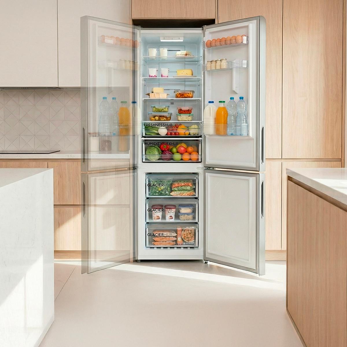 Cecotec Bolero CoolMarket Combi 356i Frigorífico 356L Dark D